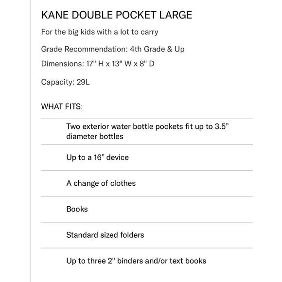 STATE Double Pocket Kane Kids Large Skeleton Skate Backpack Travel Bag | NWT - Picture 15 of 16